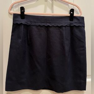 Navy JCrew wool miniskirt, size 12